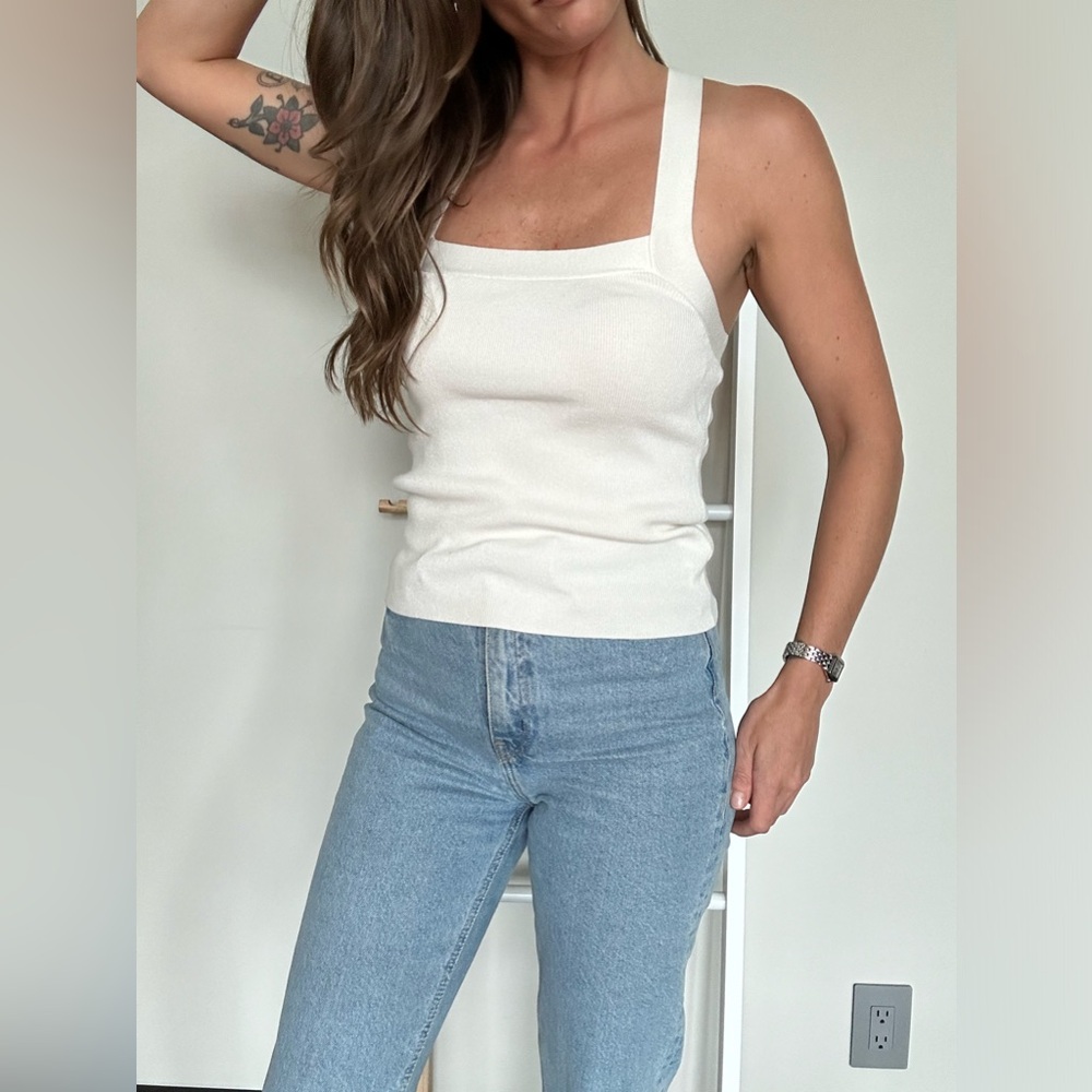 Anthropologie Racerback Knit Tank